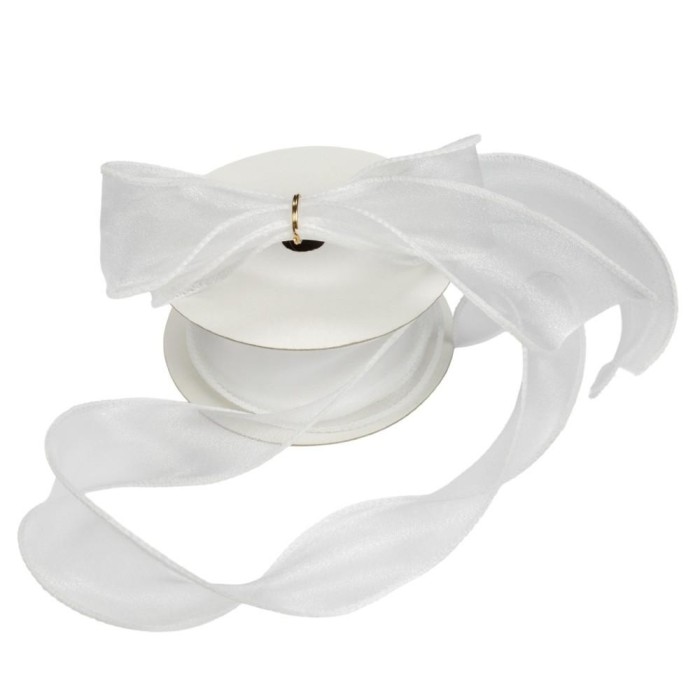 NASTRO ORGANZA VUAL CM4x15MT BIANCO